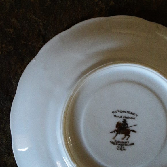 American Beauty Occupied Japan Saucer - Picture 9 of 9
